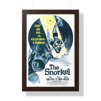 THE SNORKEL 1958 - Framed Movie Poster 16″ x 24″ Walnut - The Sticker Space