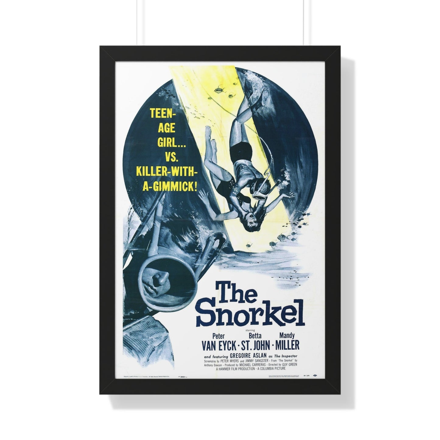 THE SNORKEL 1958 - Framed Movie Poster-20" x 30"-The Sticker Space