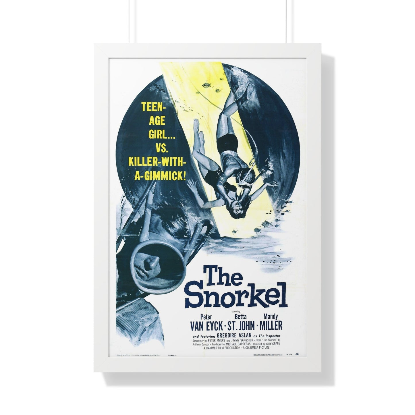 THE SNORKEL 1958 - Framed Movie Poster-20" x 30"-The Sticker Space