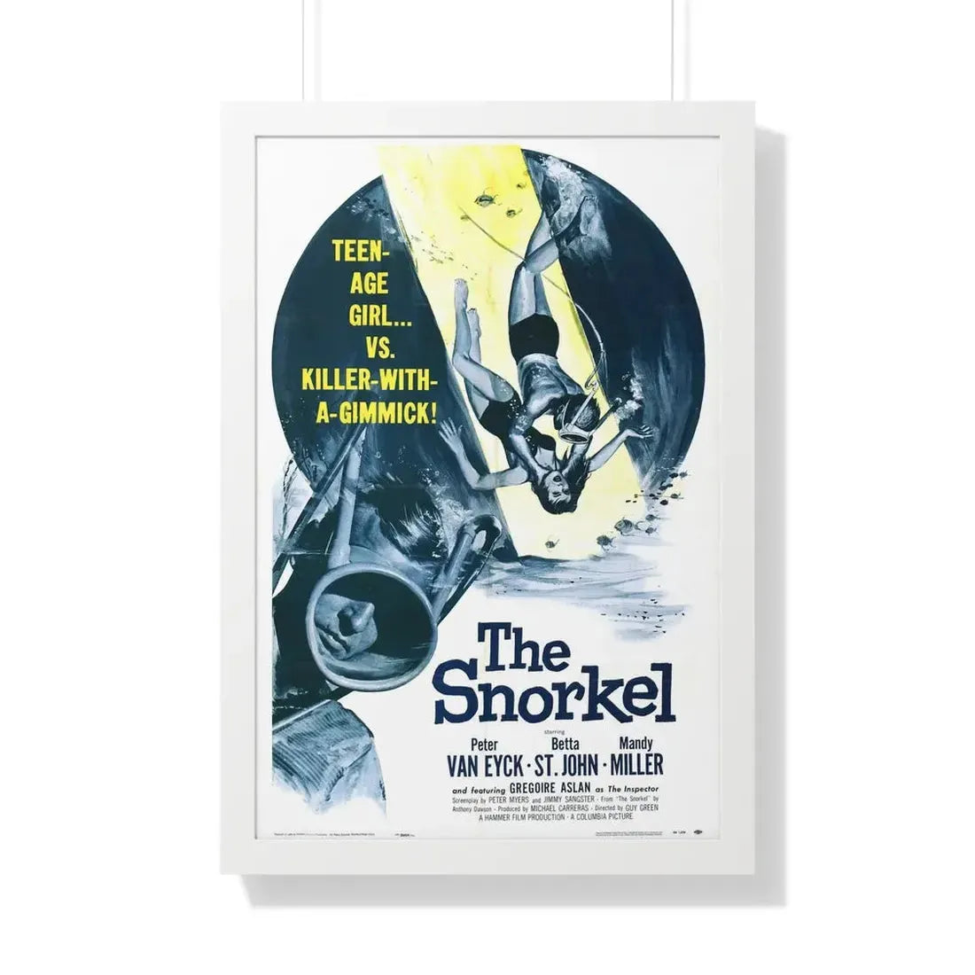 THE SNORKEL 1958 - Framed Movie Poster 20" x 30" White - The Sticker Space