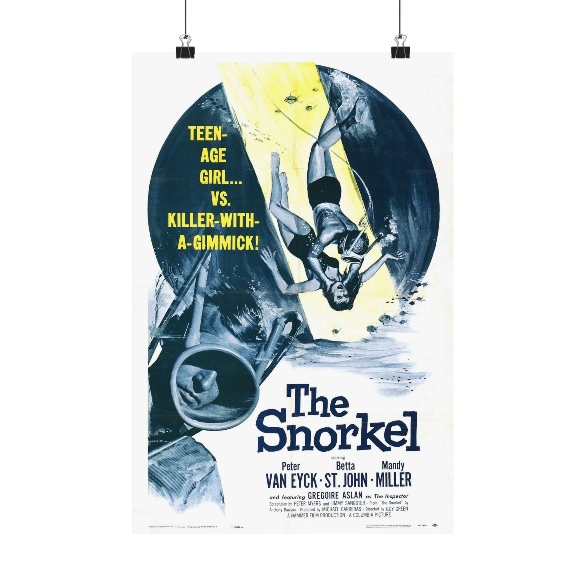 THE SNORKEL 1958 - Paper Movie Poster-12″ x 18″-The Sticker Space