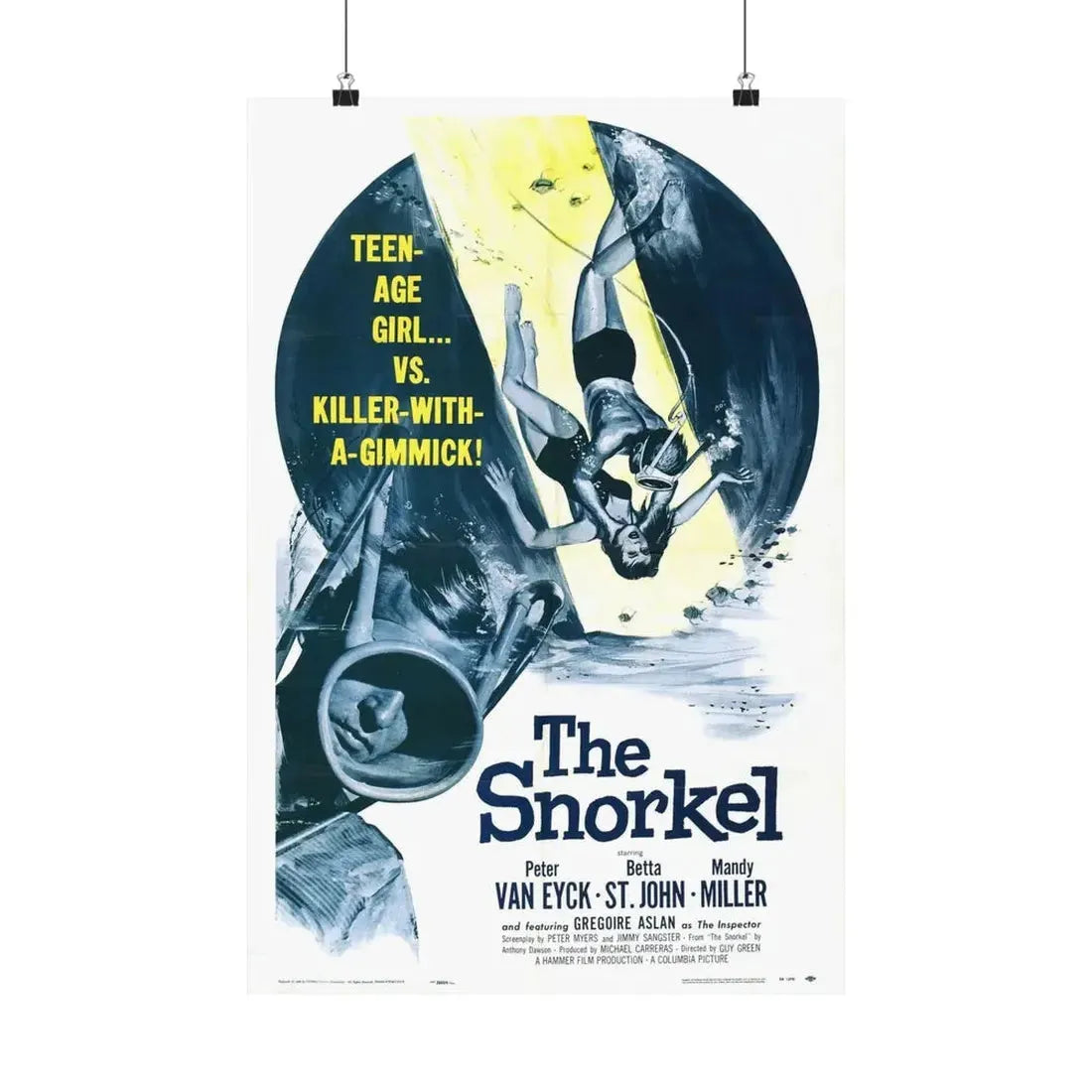THE SNORKEL 1958 - Paper Movie Poster 16″ x 24″ Matte - The Sticker Space