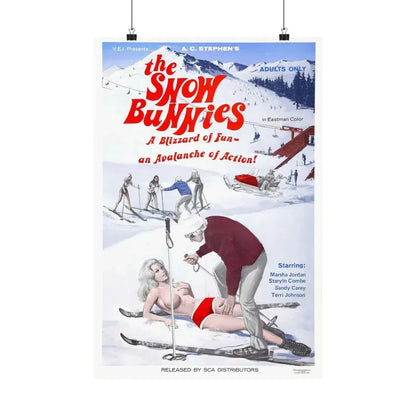 THE SNOW BUNNIES 1972 - Paper Movie Poster 16″ x 24″ Matte - The Sticker Space