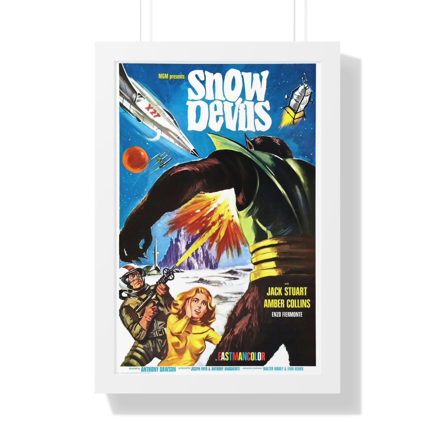 THE SNOW DEVILS 1965 - Framed Movie Poster-16″ x 24″-The Sticker Space