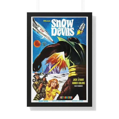 THE SNOW DEVILS 1965 - Framed Movie Poster 20" x 30" Black - The Sticker Space