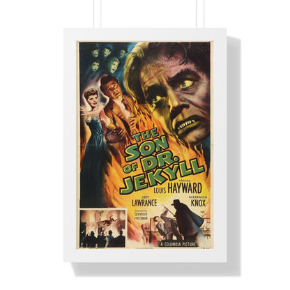 THE SON OF DR JEKYLL 1951 - Framed Movie Poster-16″ x 24″-The Sticker Space