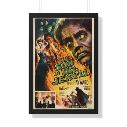 THE SON OF DR JEKYLL 1951 - Framed Movie Poster 20" x 30" Black - The Sticker Space