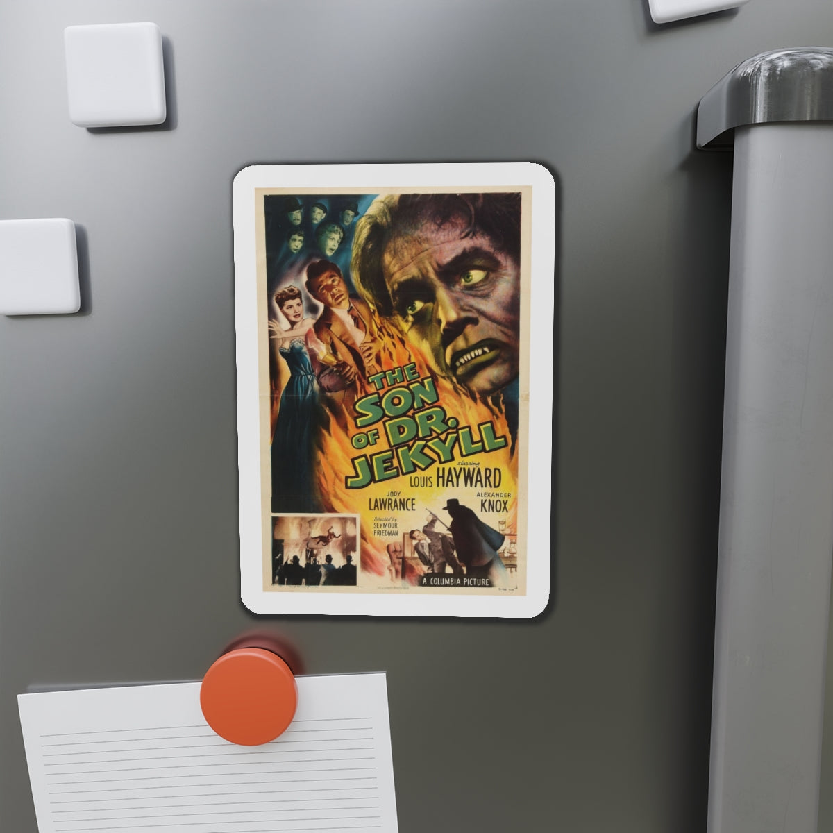 THE SON OF DR JEKYLL 1951 Movie Poster - Refrigerator Magnet