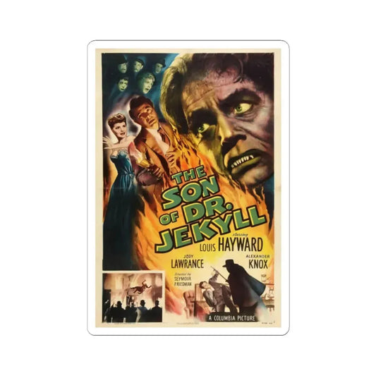 THE SON OF DR JEKYLL 1951 Movie Poster - STICKER Vinyl Kiss-Cut Decal 2 Inch White - The Sticker Space