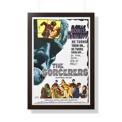 THE SORCERERS 1967 - Framed Movie Poster 20" x 30" Walnut - The Sticker Space