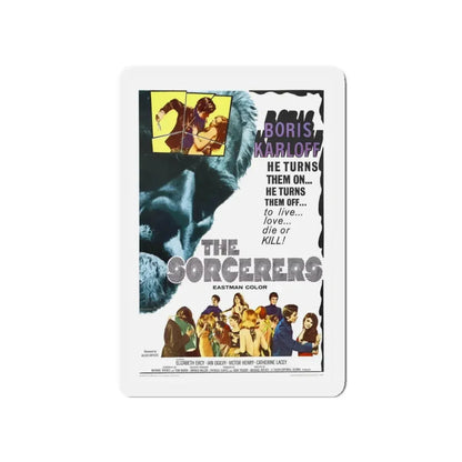 THE SORCERERS 1967 Movie Poster - Refrigerator Magnet 4 Inch Die-Cut - The Sticker Space