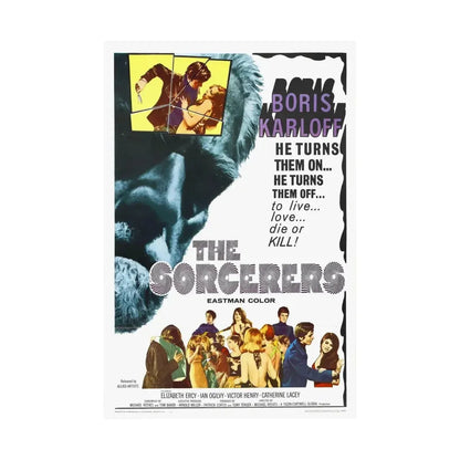 THE SORCERERS 1967 - Paper Movie Poster - The Sticker Space