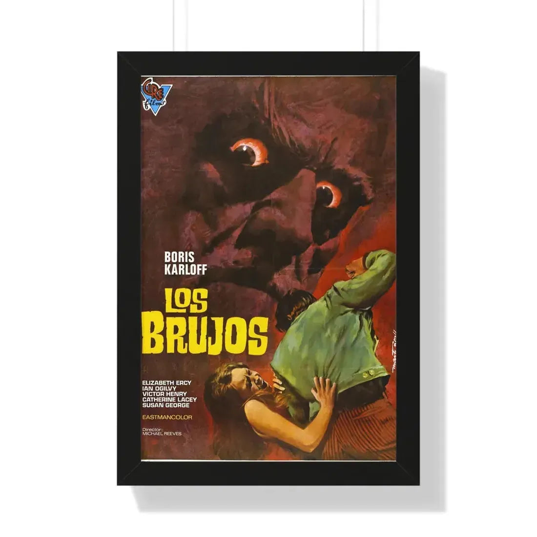 THE SORCERERS (SPAIN) 1967 - Framed Movie Poster 16″ x 24″ Black - The Sticker Space