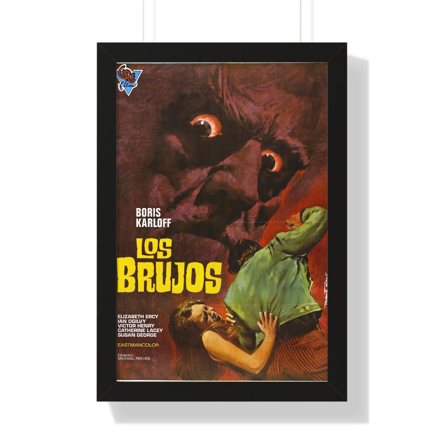 THE SORCERERS (SPAIN) 1967 - Framed Movie Poster-16″ x 24″-The Sticker Space