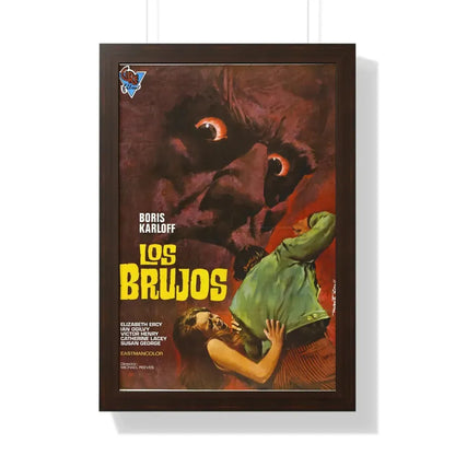 THE SORCERERS (SPAIN) 1967 - Framed Movie Poster 16″ x 24″ Walnut - The Sticker Space