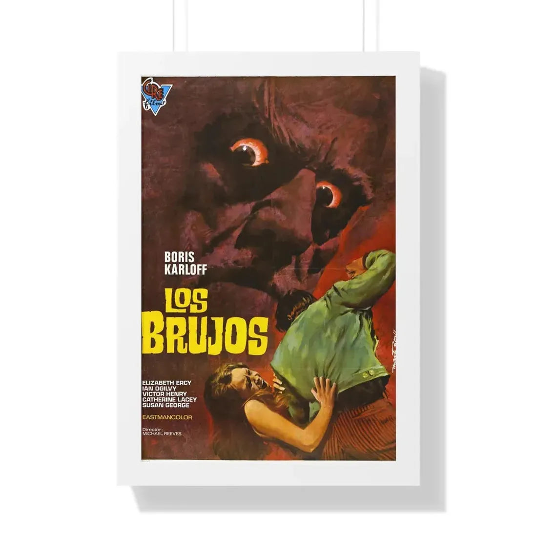 THE SORCERERS (SPAIN) 1967 - Framed Movie Poster 16″ x 24″ White - The Sticker Space