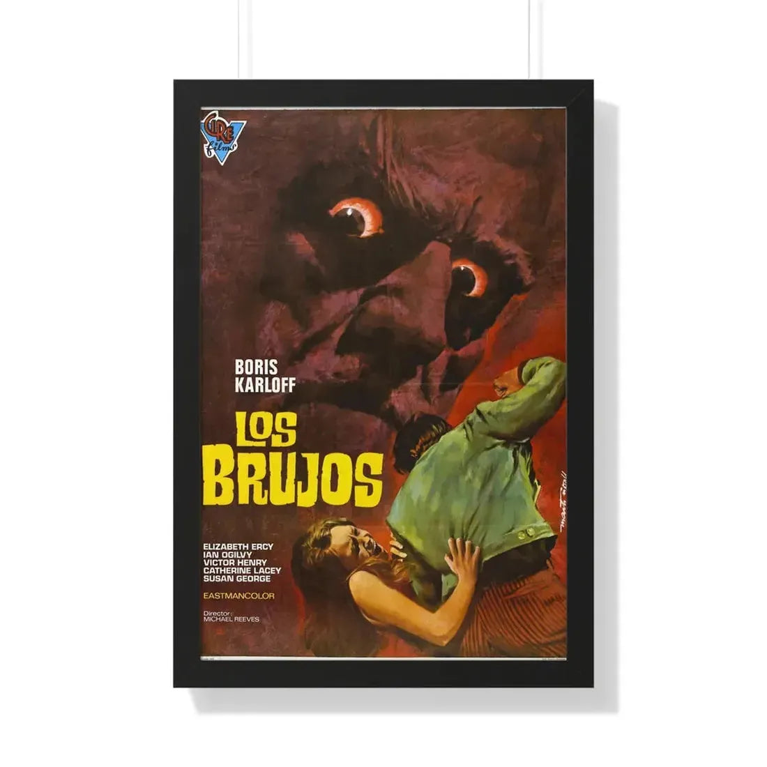 THE SORCERERS (SPAIN) 1967 - Framed Movie Poster 20" x 30" Black - The Sticker Space