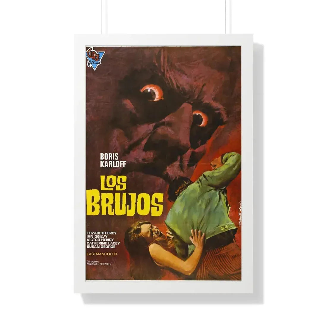 THE SORCERERS (SPAIN) 1967 - Framed Movie Poster 20" x 30" White - The Sticker Space