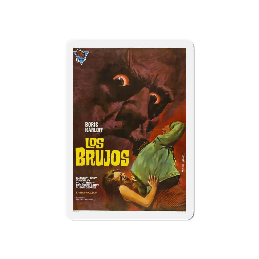 THE SORCERERS (SPAIN) 1967 Movie Poster - Refrigerator Magnet 6 Inch - The Sticker Space