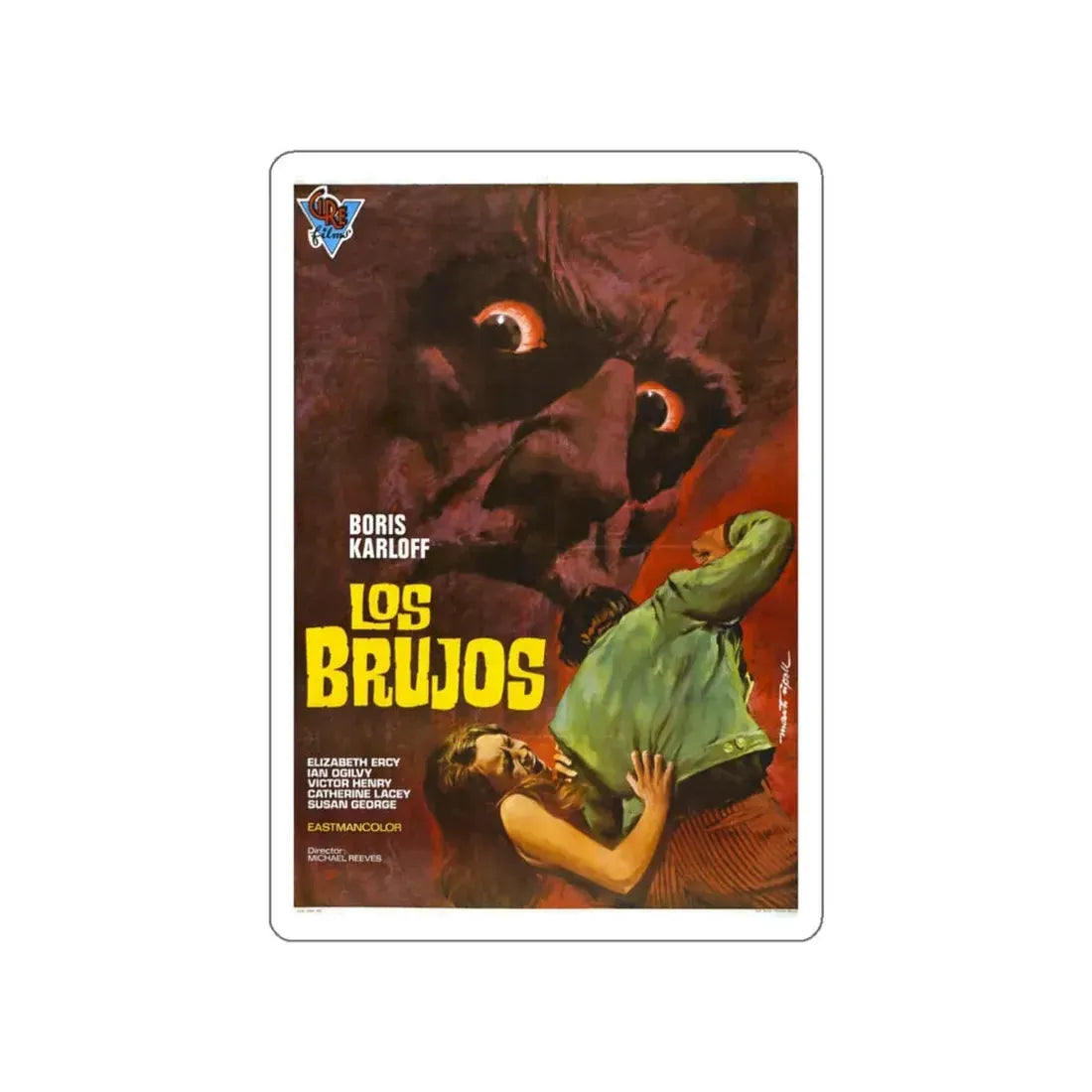 THE SORCERERS (SPAIN) 1967 Movie Poster STICKER Vinyl Die-Cut Decal 3 Inch - The Sticker Space