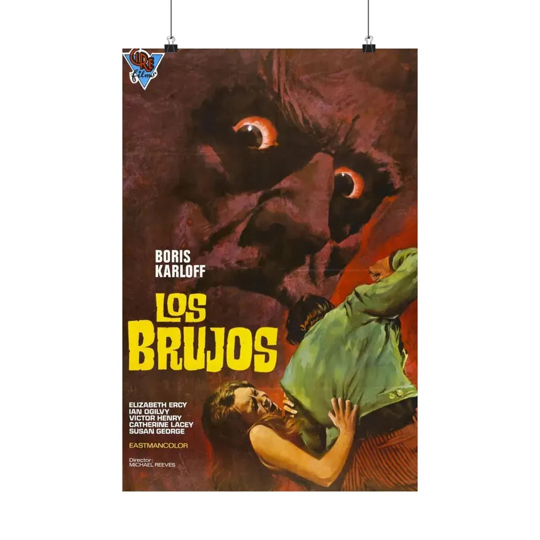 THE SORCERERS (SPAIN) 1967 - Paper Movie Poster 16″ x 24″ Matte - The Sticker Space