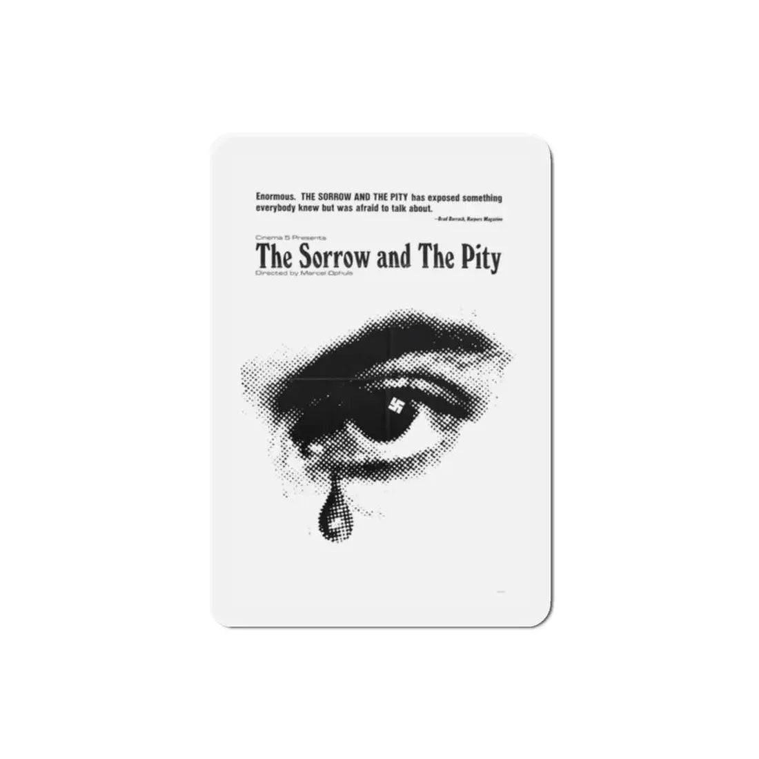 The Sorrow and the Pity 1972 Movie Poster Refrigerator Magnet 2 Inch - The Sticker Space