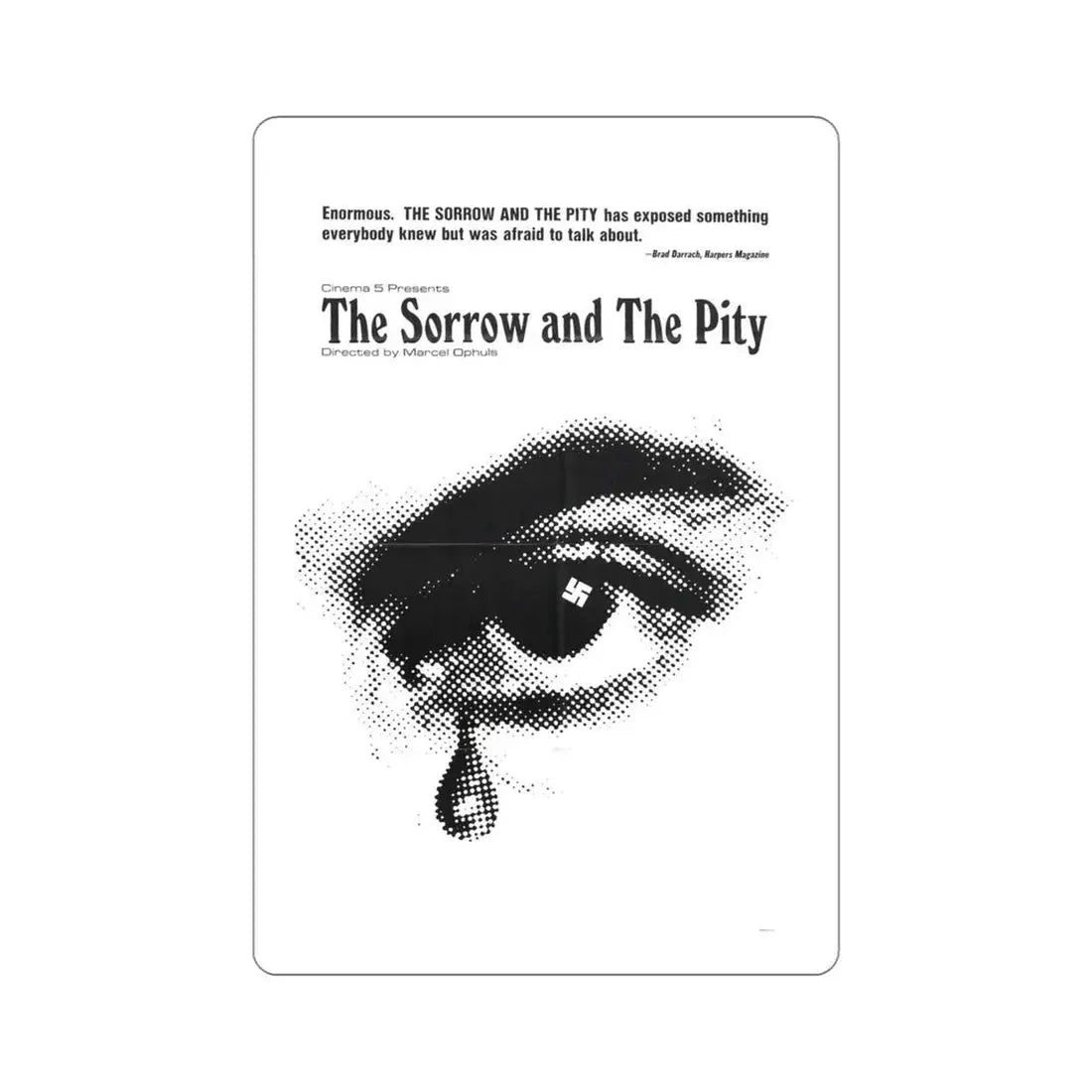 The Sorrow and the Pity 1972 Movie Poster STICKER Vinyl Die-Cut Decal 5 Inch - The Sticker Space