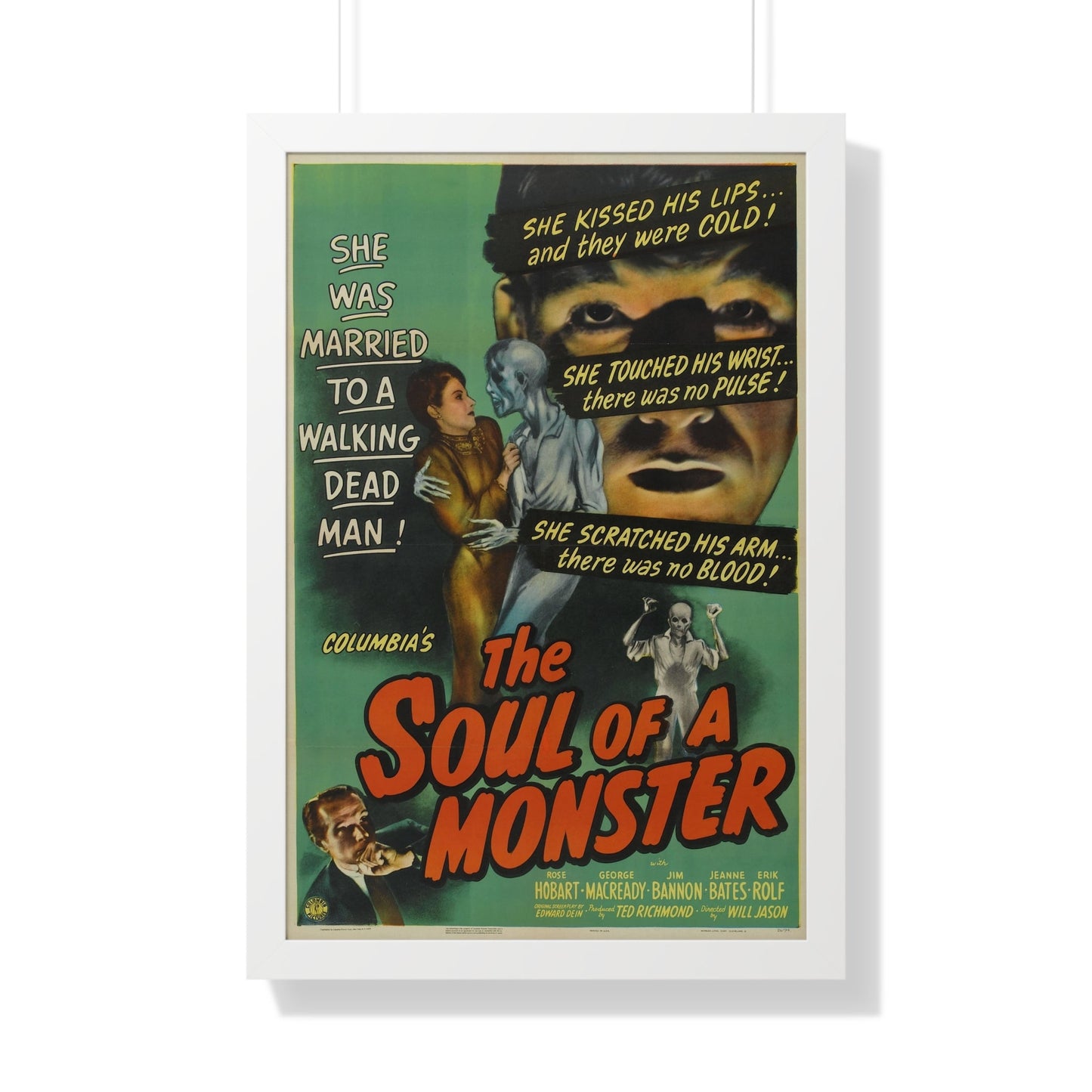 THE SOUL OF A MONSTER 1944 - Framed Movie Poster-20" x 30"-The Sticker Space