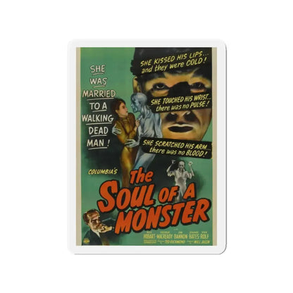THE SOUL OF A MONSTER 1944 Movie Poster - Refrigerator Magnet 2 Inch Die-Cut - The Sticker Space