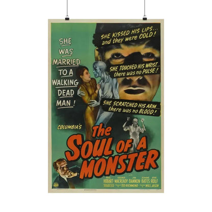 THE SOUL OF A MONSTER 1944 - Paper Movie Poster 20″ x 30″ Matte - The Sticker Space