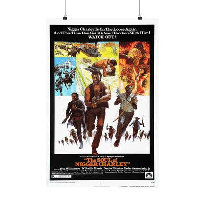 THE SOUL OF NIGGER CHARLEY 1973 - Paper Movie Poster 20″ x 30″ Matte - The Sticker Space