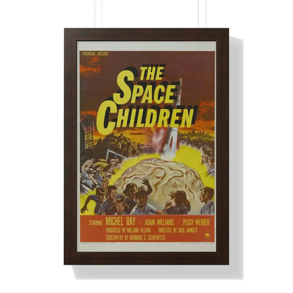 THE SPACE CHILDREN 1958 - Framed Movie Poster 16″ x 24″ Walnut - The Sticker Space