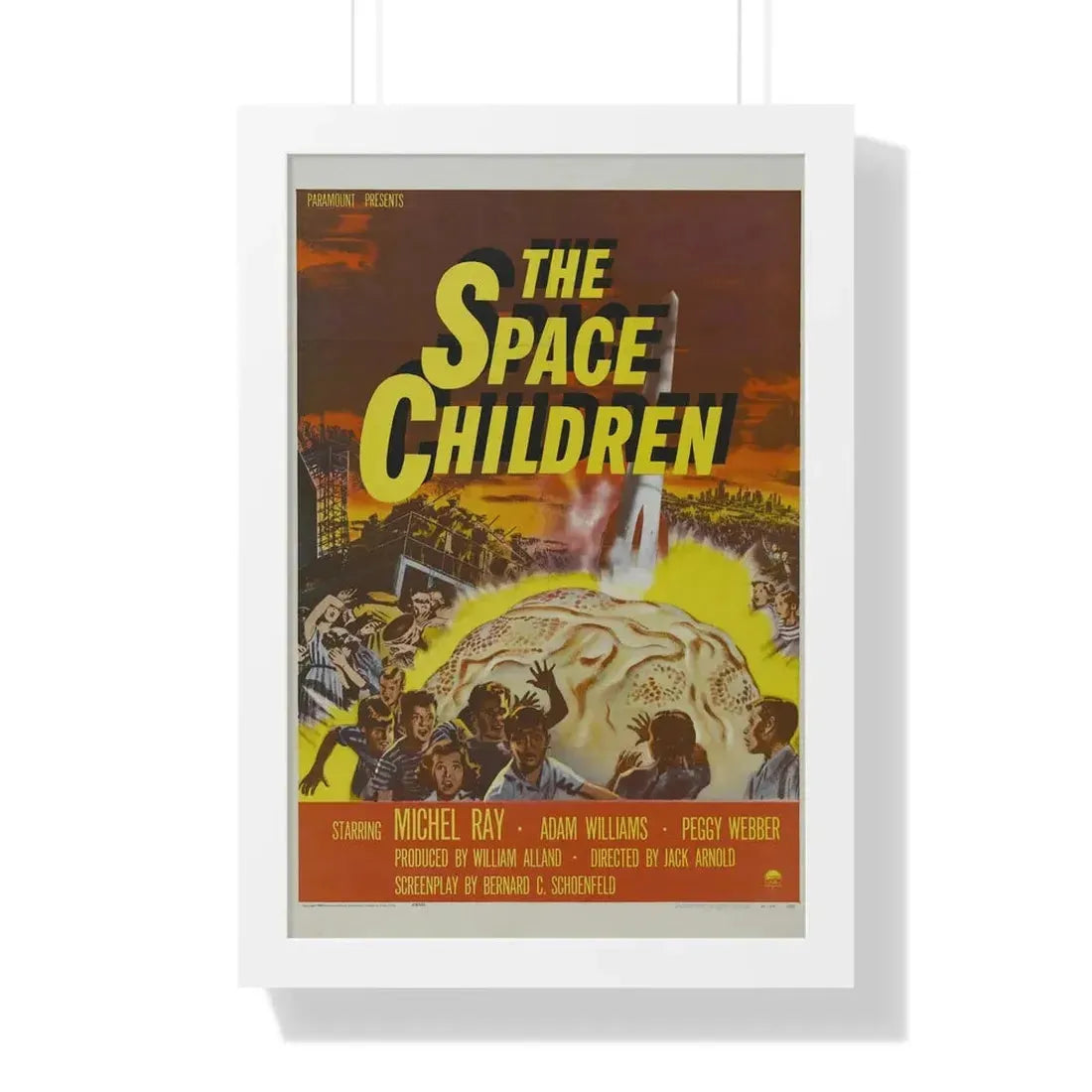THE SPACE CHILDREN 1958 - Framed Movie Poster 16″ x 24″ White - The Sticker Space