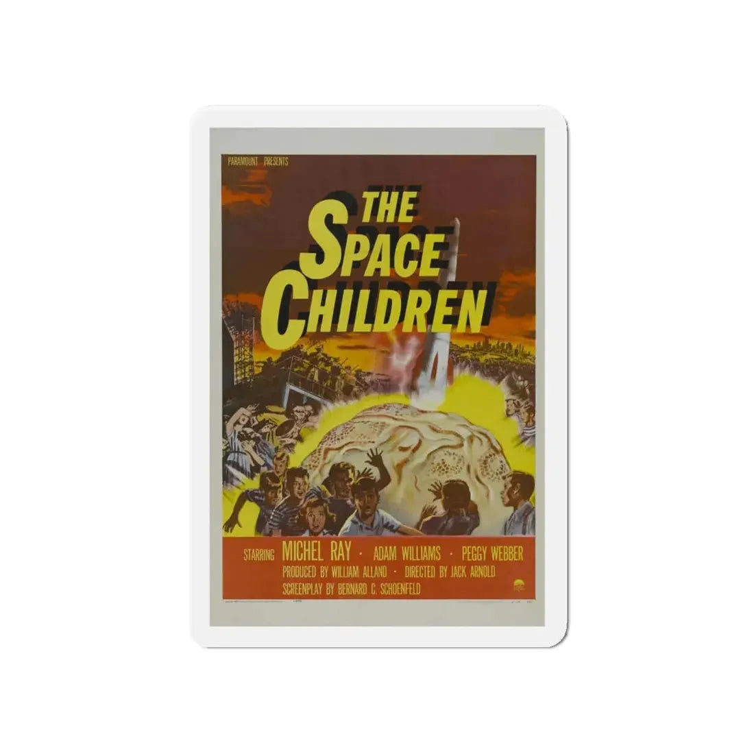 THE SPACE CHILDREN 1958 Movie Poster - Refrigerator Magnet 4 Inch Die-Cut - The Sticker Space