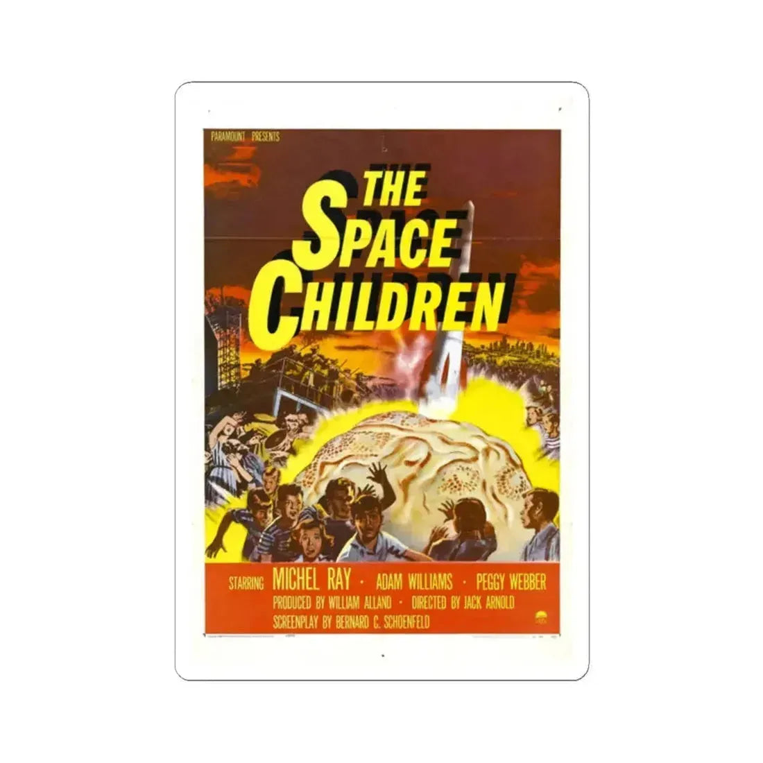 The Space Children 1958 Movie Poster - STICKER Vinyl Kiss-Cut Decal 2 Inch White - The Sticker Space