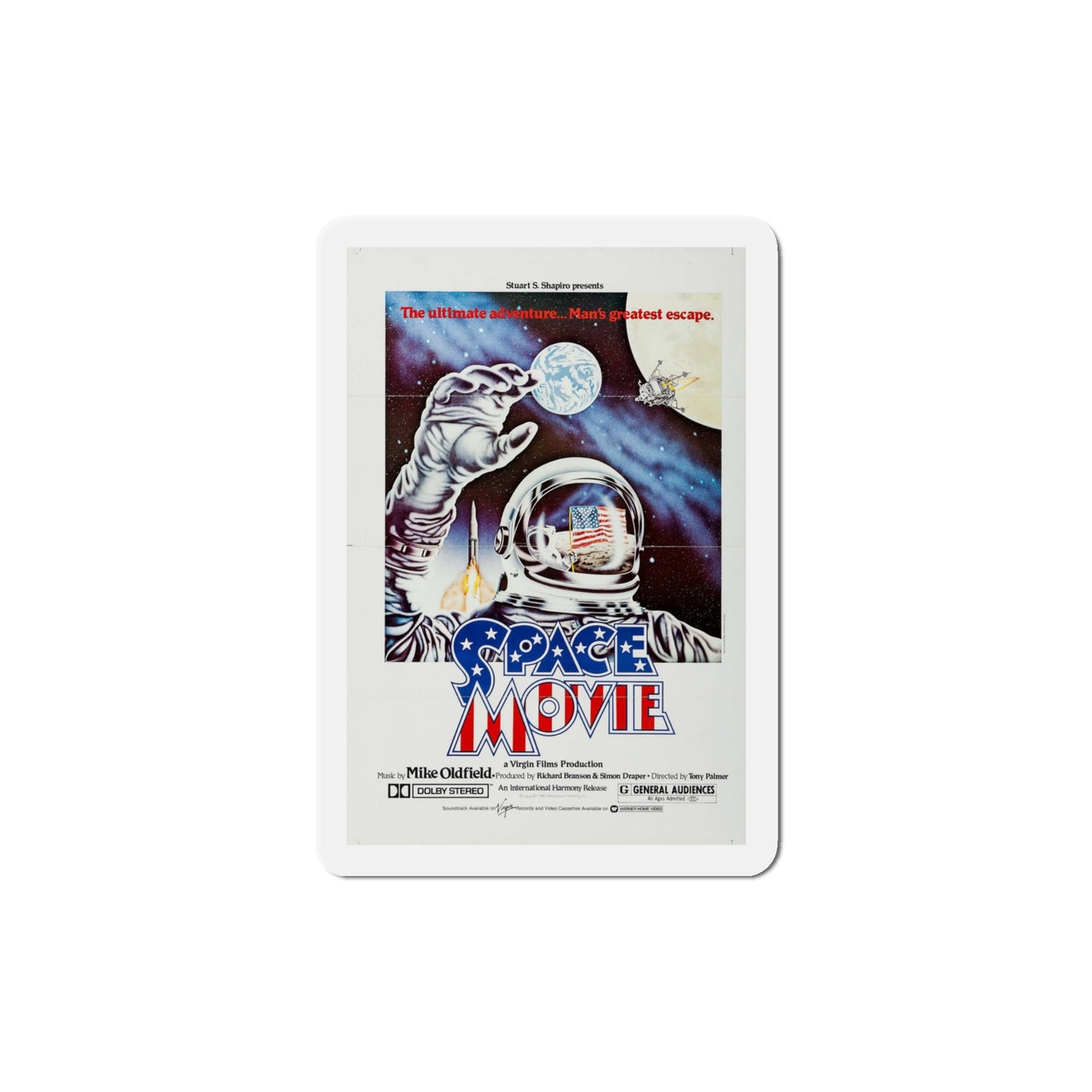 The Space Movie 1980 Movie Poster Die-Cut Magnet-4" x 4"-The Sticker Space