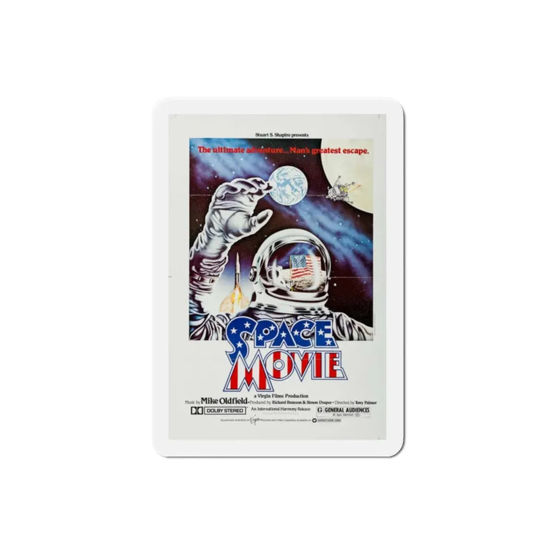 The Space Movie 1980 Movie Poster Refrigerator Magnet 2 Inch - The Sticker Space