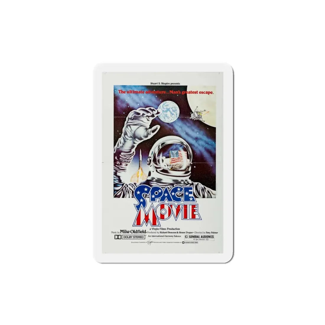 The Space Movie 1980 Movie Poster Refrigerator Magnet 3 Inch - The Sticker Space