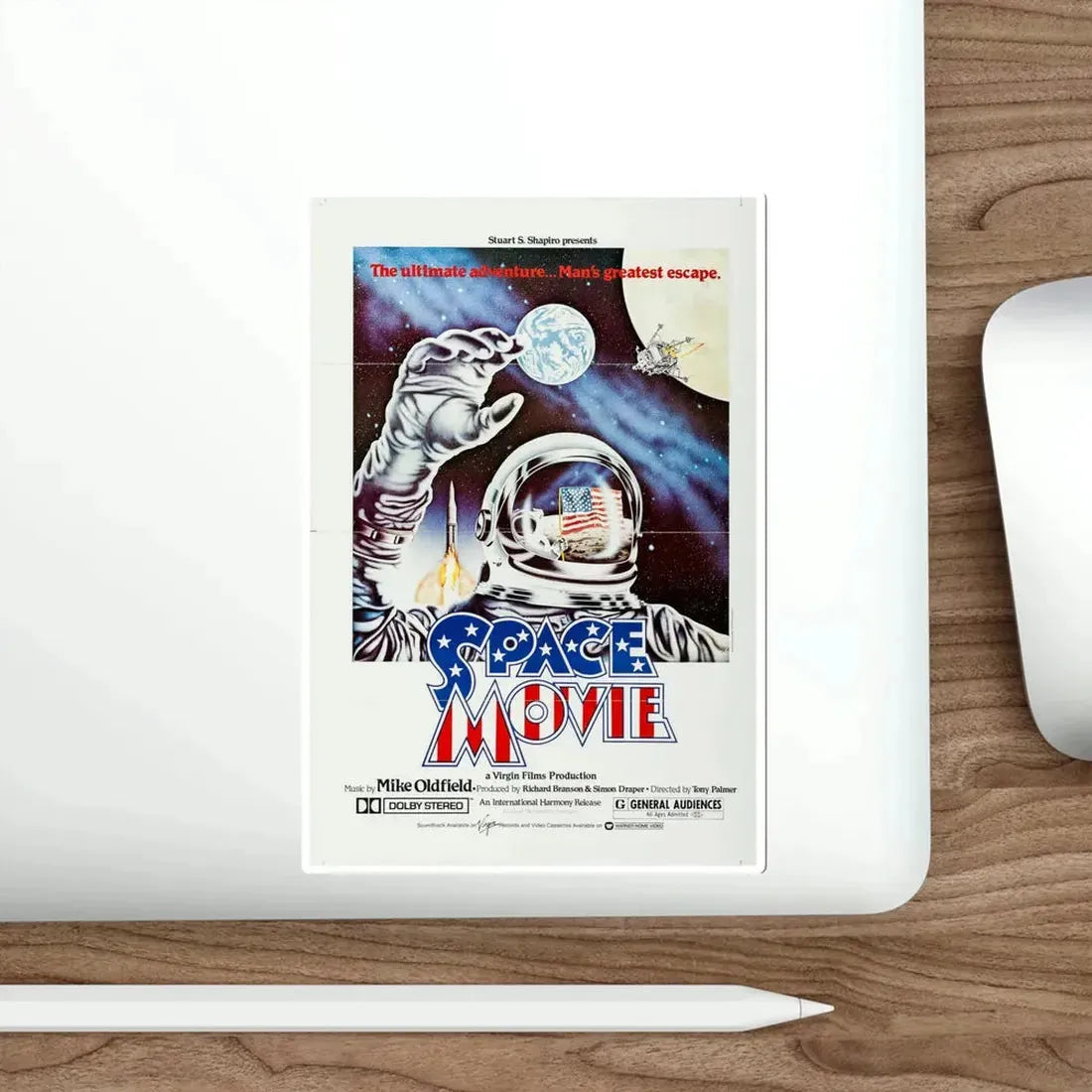 The Space Movie 1980 Movie Poster STICKER Vinyl Die-Cut Decal - The Sticker Space
