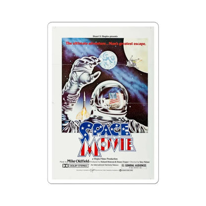 The Space Movie 1980 Movie Poster - STICKER Vinyl Kiss-Cut Decal 6 Inch White - The Sticker Space