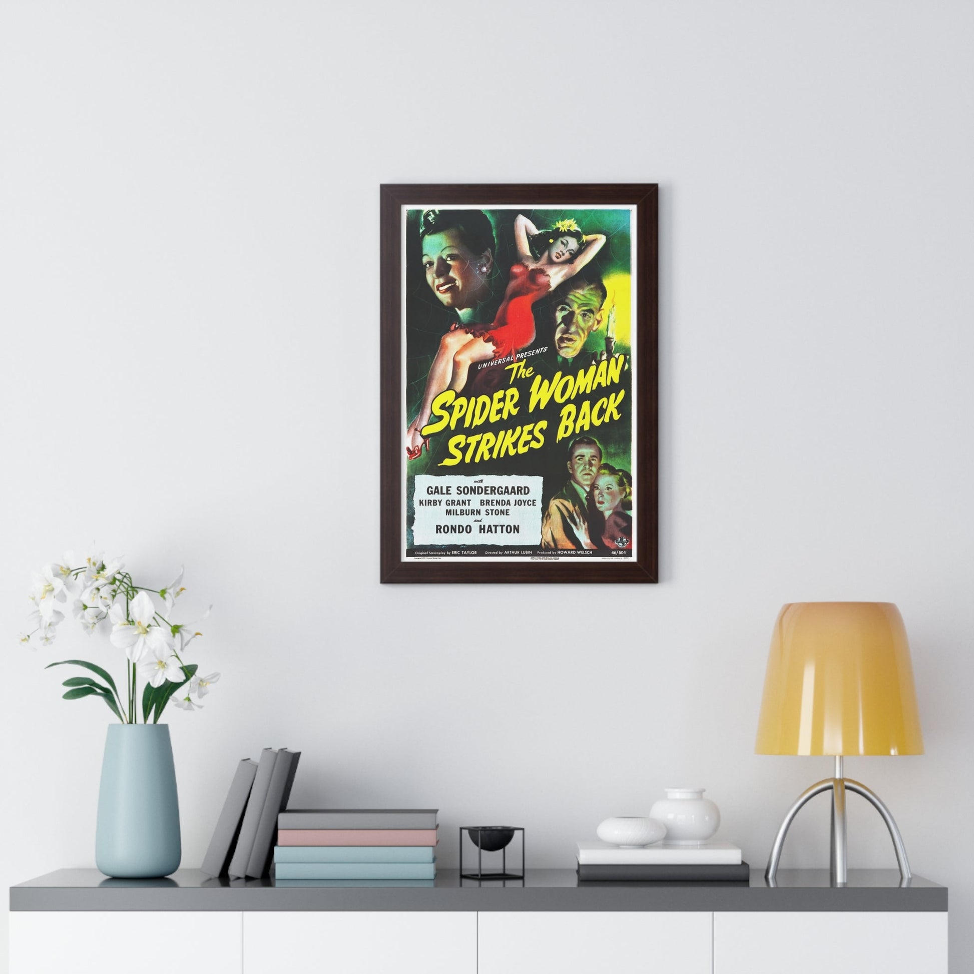 THE SPIDER WOMAN STRIKES BACK 1946 - Framed Movie Poster-The Sticker Space