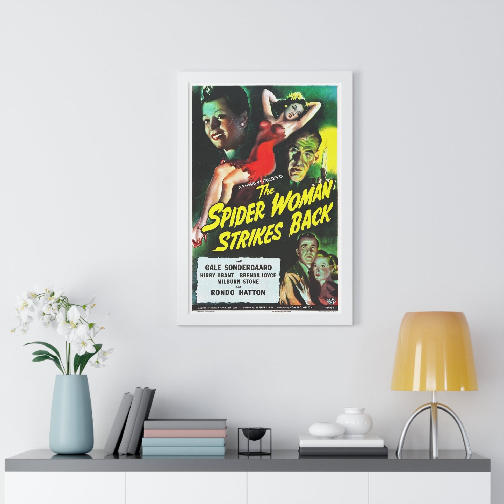 THE SPIDER WOMAN STRIKES BACK 1946 - Framed Movie Poster-The Sticker Space