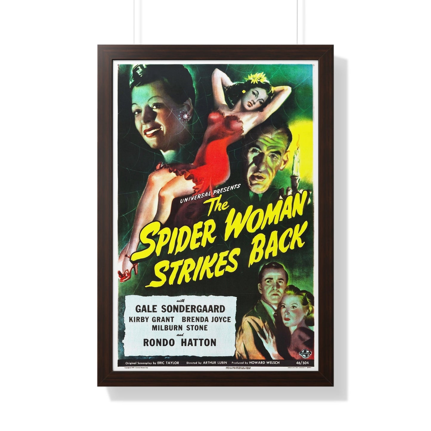 THE SPIDER WOMAN STRIKES BACK 1946 - Framed Movie Poster-20" x 30"-The Sticker Space