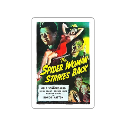 THE SPIDER WOMAN STRIKES BACK 1946 Movie Poster STICKER Vinyl Die-Cut Decal 4 Inch - The Sticker Space