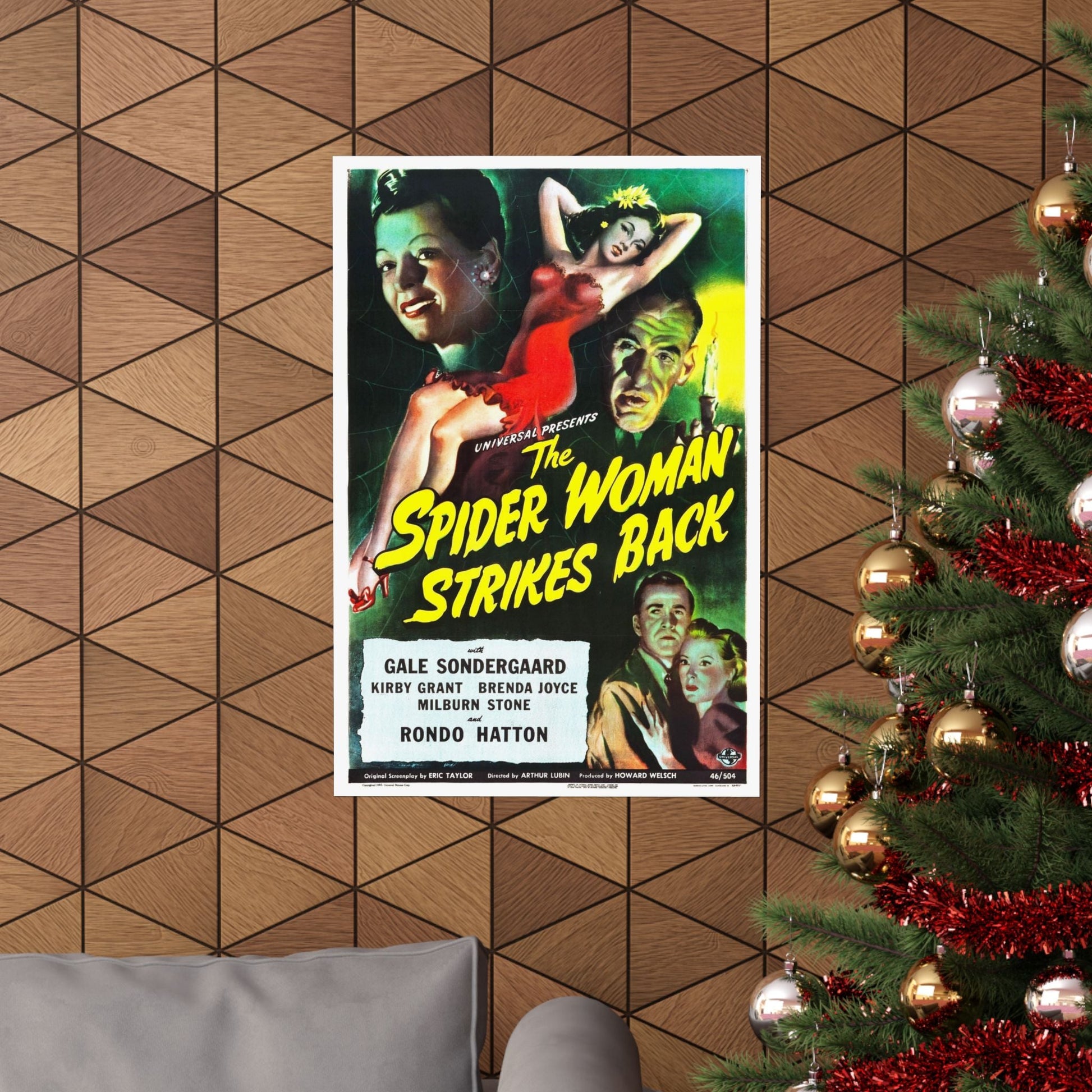 THE SPIDER WOMAN STRIKES BACK 1946 - Paper Movie Poster-The Sticker Space