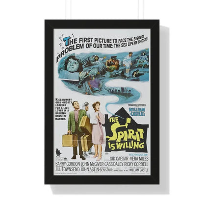 THE SPIRIT IS WILLING 1967 - Framed Movie Poster 16″ x 24″ Black - The Sticker Space