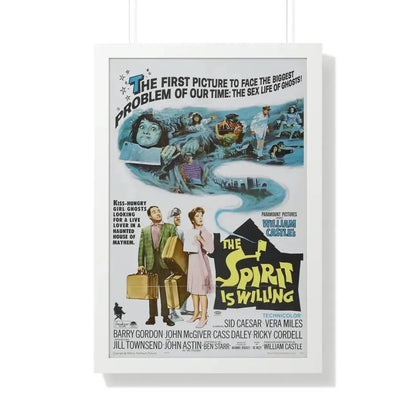 THE SPIRIT IS WILLING 1967 - Framed Movie Poster 20" x 30" White - The Sticker Space