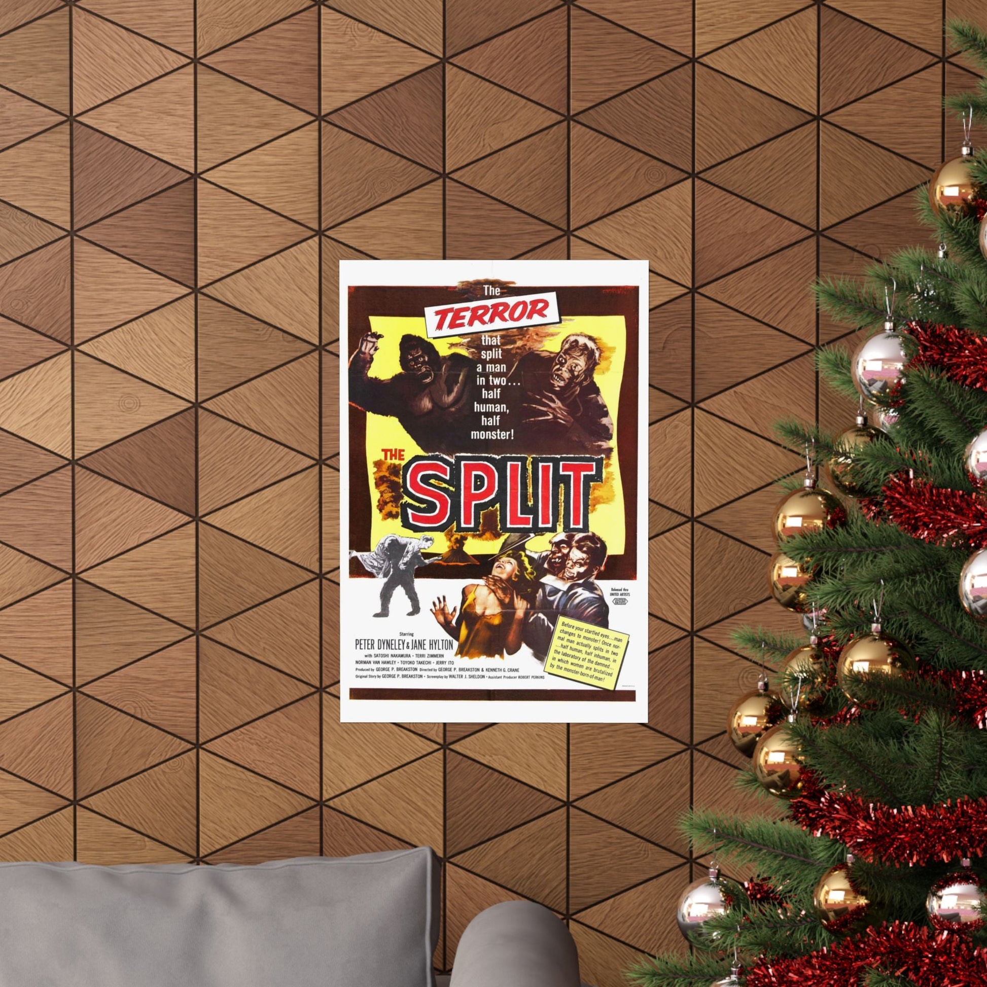 THE SPLIT (THE MANSTER) 1959 - Paper Movie Poster-The Sticker Space