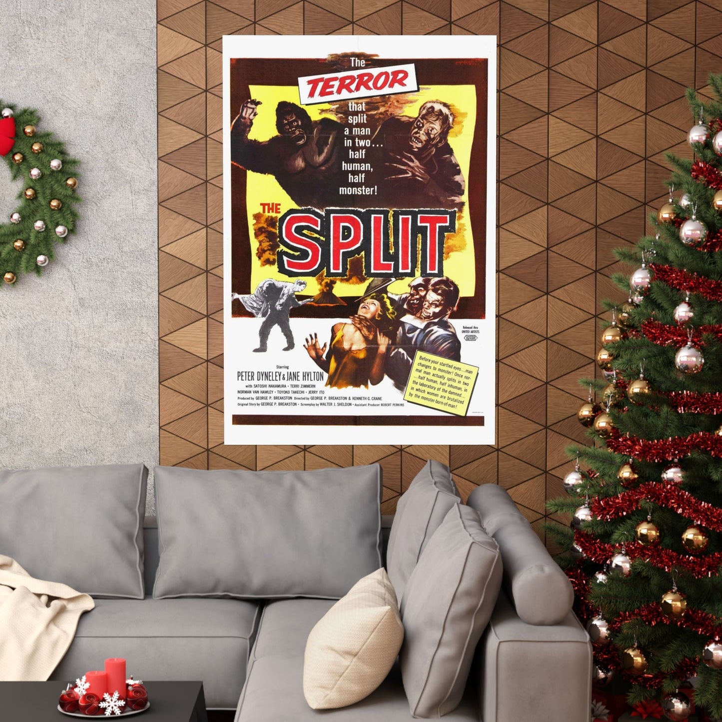 THE SPLIT (THE MANSTER) 1959 - Paper Movie Poster-The Sticker Space