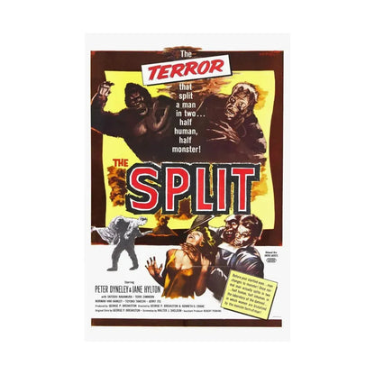 THE SPLIT (THE MANSTER) 1959 - Paper Movie Poster - The Sticker Space
